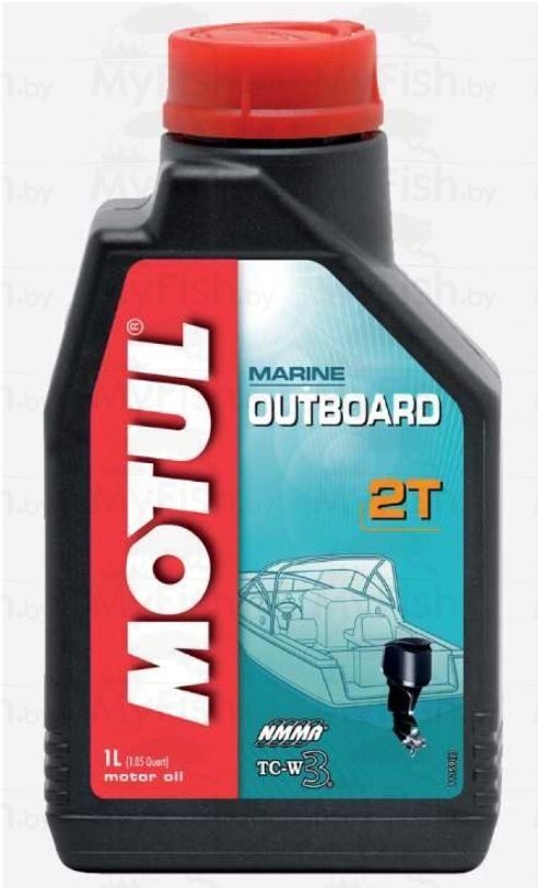 Моторное минеральное масло Motul Outboard 2T  для 2-х тактных бензиновых двигателей, 1л